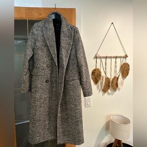 NWOT Dynamite Double Breasted Herringbone Coat-XS